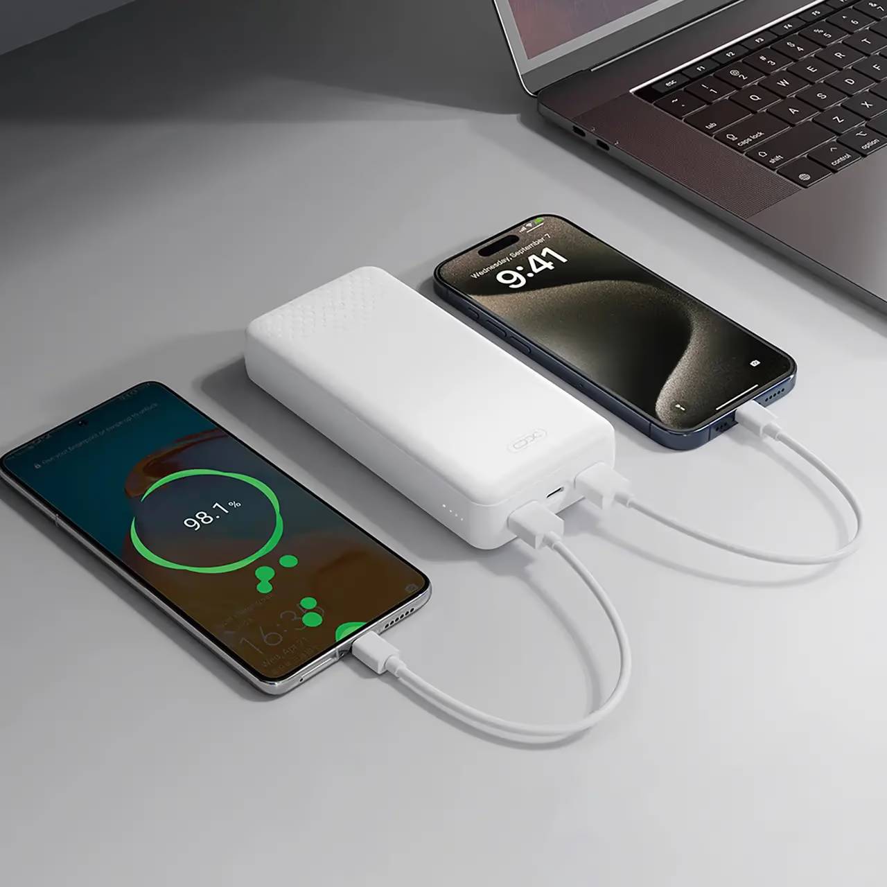 Powerbank XO 20000mAh PB313 Light Display White (714979) Емкость 20000