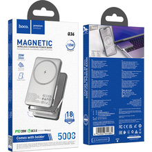 Powerbank HOCO Q36 Sunlight 5000mAh PD20W Magnetic Metal Grey (714986)