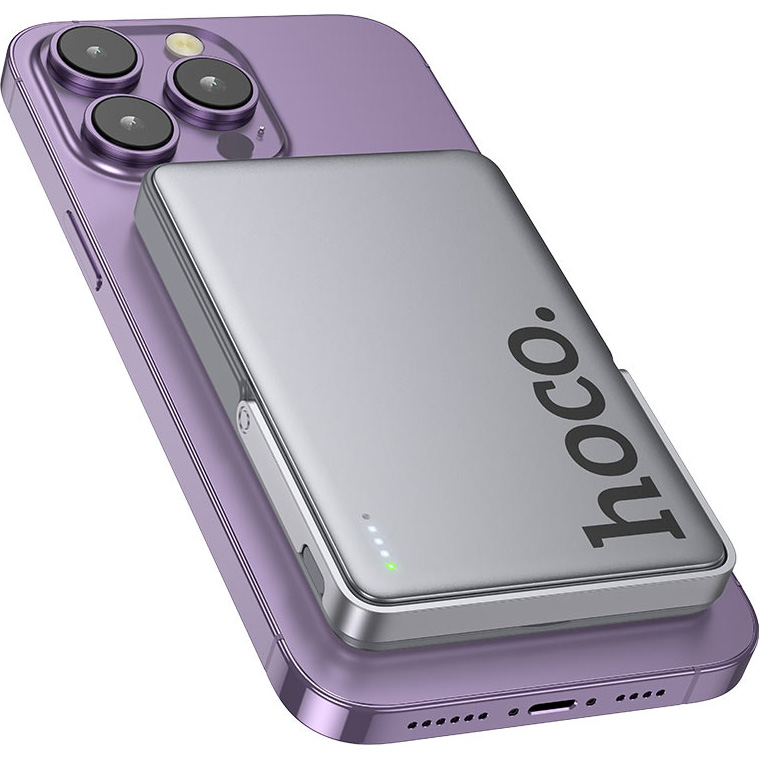 Powerbank HOCO Q36 Sunlight 5000mAh PD20W Magnetic Metal Grey (714986) Входной разъем USB Type-C