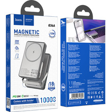 Powerbank HOCO Q36A Sunlight 10000mAh PD20W Magnetic Metal Grey (714987)
