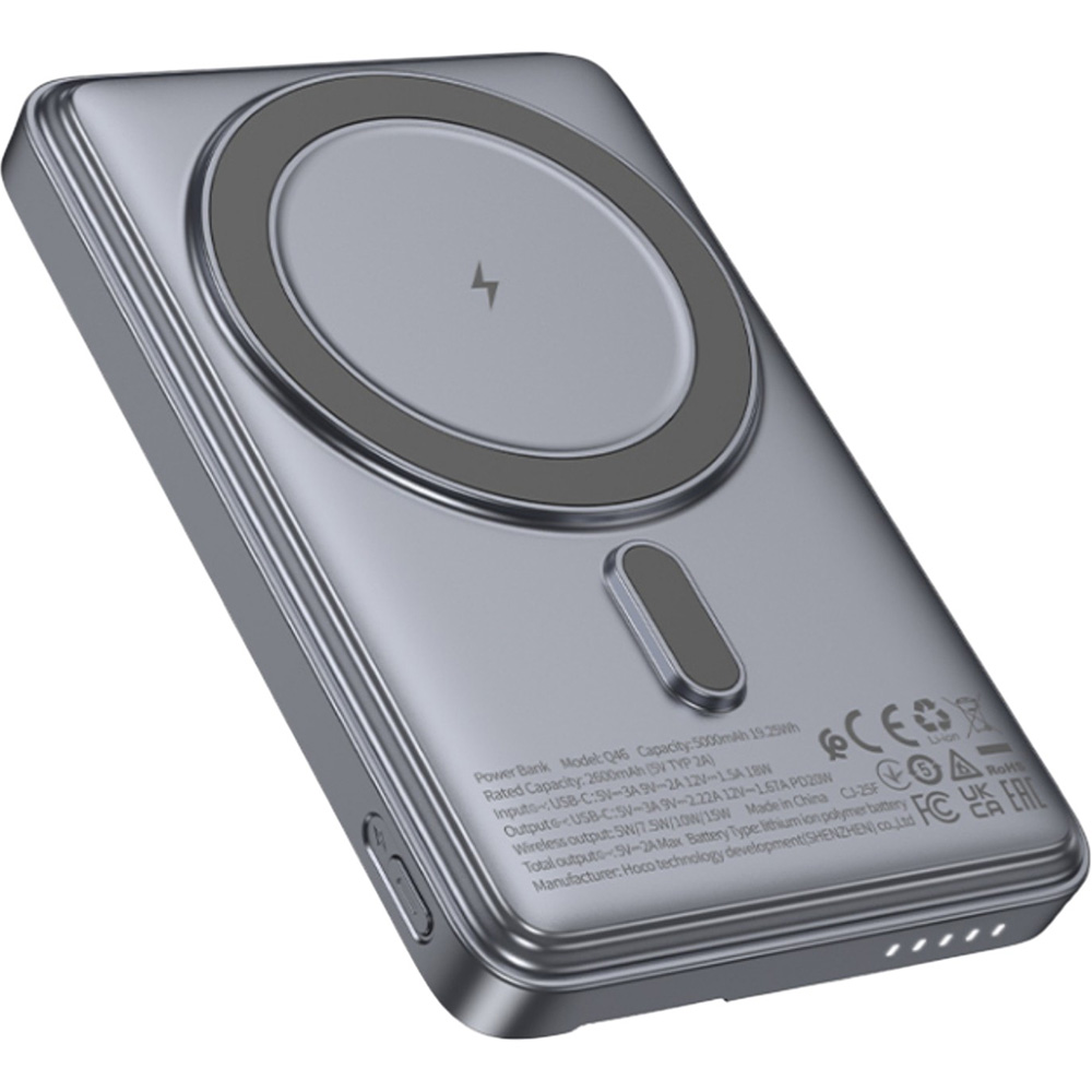 Powerbank HOCO Q46 Title 5000mAh PD20W Magnetic Grey (714988)
