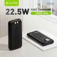 Powerbank BAVIN PC1153S 20000 mAh 22.5W Fast Charging Black (Y-PC1153S-BK)