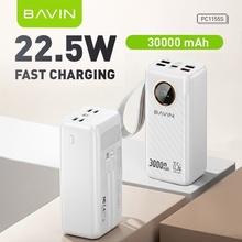 Powerbank BAVIN PC1155S 30000 mAh 22.5W Fast Charging White (Y-PC1155S-WH)