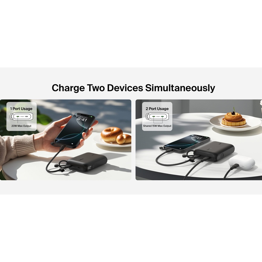 Зображення Powerbank BELKIN 10000 mAh 20 Вт Black (BPB027HQBK)