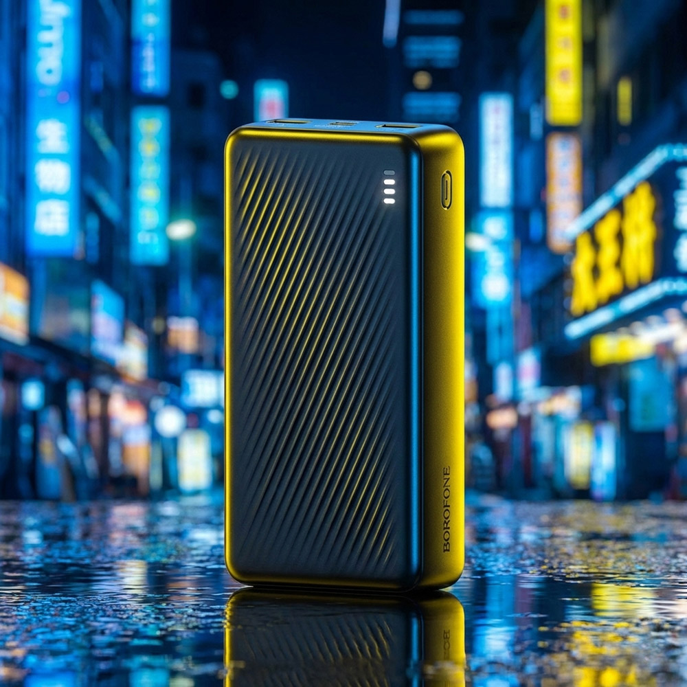 Powerbank BOROFONE 20000mAh BJ56A Graceful PD20W + QC22.5W Black (714989) Входной разъем micro-USB, USB Type-C