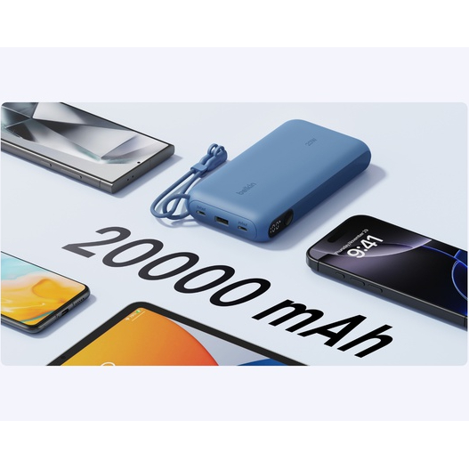 Покупка Powerbank BELKIN 20000 mAh 20 Вт Blue (BPB028HQBL)