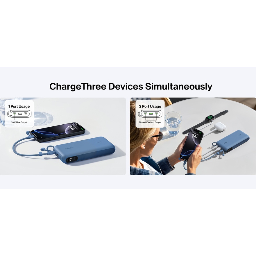 В інтернет магазині Powerbank BELKIN 20000 mAh 20 Вт Blue (BPB028HQBL)