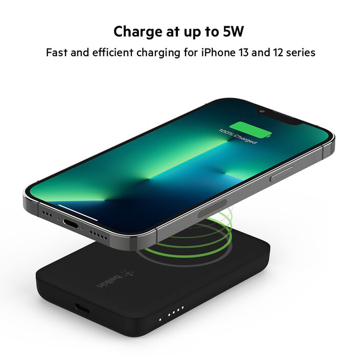 Замовити Powerbank BELKIN 2500 mAh 7.5 Вт Magnetic Black (BPD002BTBK)