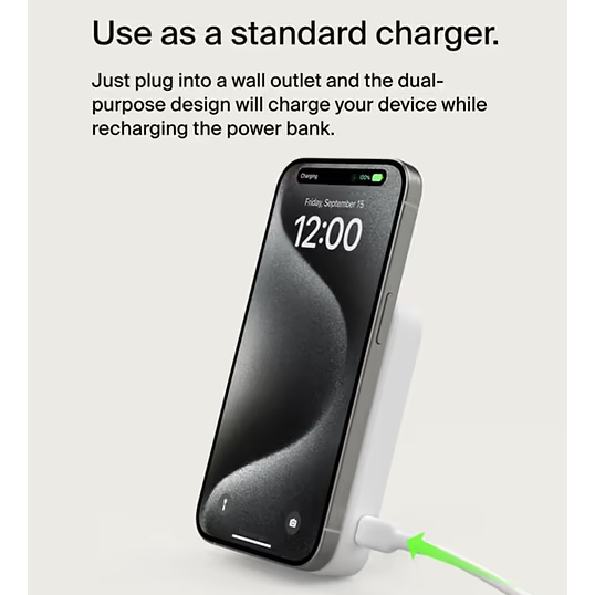Заказать Powerbank BELKIN 8000 mAh 15 Вт Magnetic Qi2 White (BPD007BTWH)