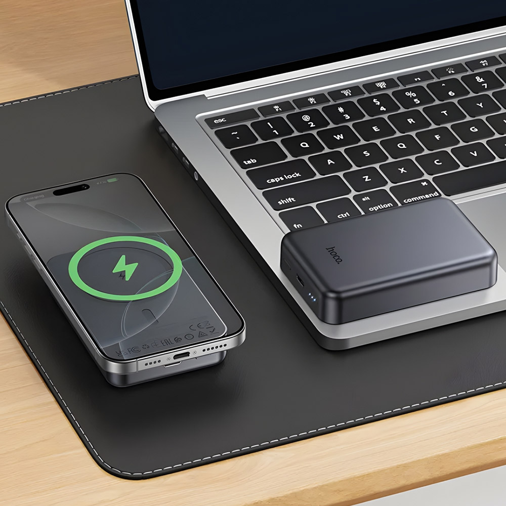 Фото Powerbank HOCO J160A Original 10000mAh PD20W Magnetic (MagSafe compatible) Metal Gray (714992)