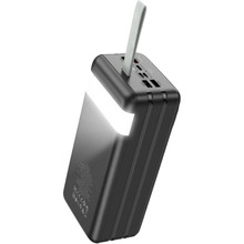 Powerbank HOCO J86B Electric 60000mAh PD20W/QC22.5W + LCD + Lamp Black (714993)