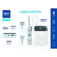 Powerbank BREVIA 10000mAh 22.5W Type-C + Lightning (45122)