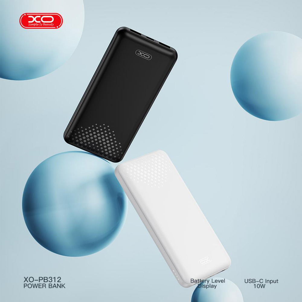 Фото Powerbank XO 10000mAh PB312 White (XO-PB312-WH)