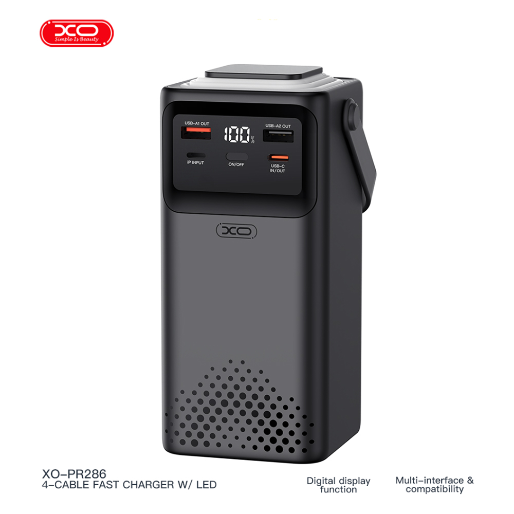 Powerbank XO 50000mAh PR286 20W+22,5W Black (XO-PR286-BK) Торговая марка XO