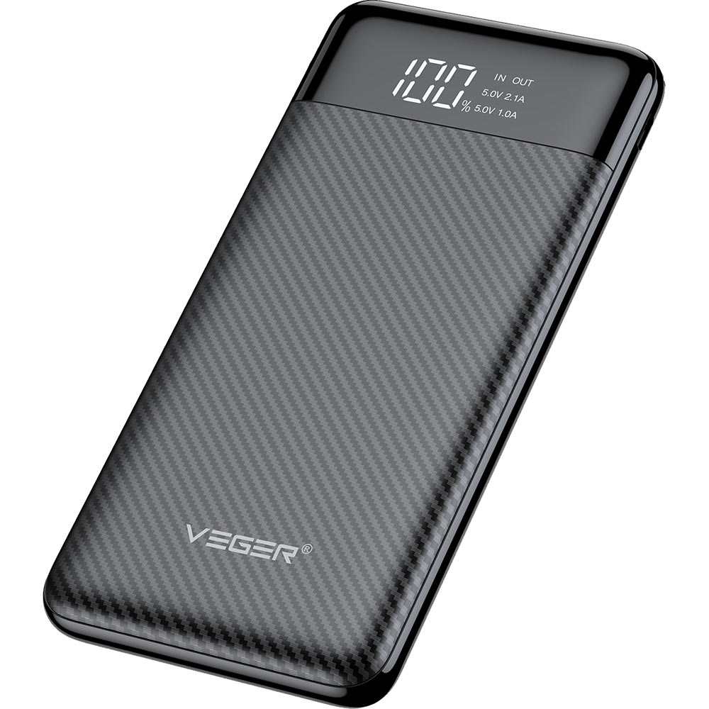 Powerbank VEGER W1087 10000 mAh 10W Black Торговая марка VEGER