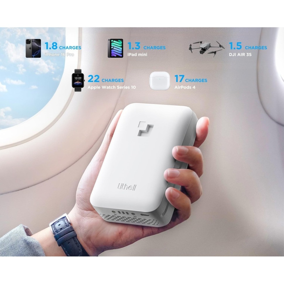 Фото Powerbank LITHELI 10000 mAh SE 45 W 2А Fast Charge (U20BY10-0U000)