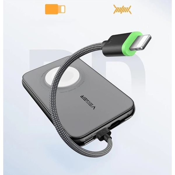 Powerbank VEGER V1171 10000mAh 20W Black Ємність 10000