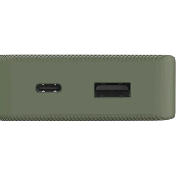 Powerbank HAMA 10000mAh 15W Green Входной разъем USB Type-C