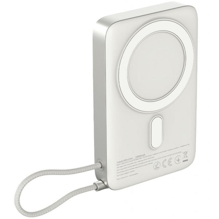 Powerbank SIGMA X-power SI10A8QL-MAG 10000 mah 22.5W Silver (4827798161012) Тип аккумулятора Li-Pol