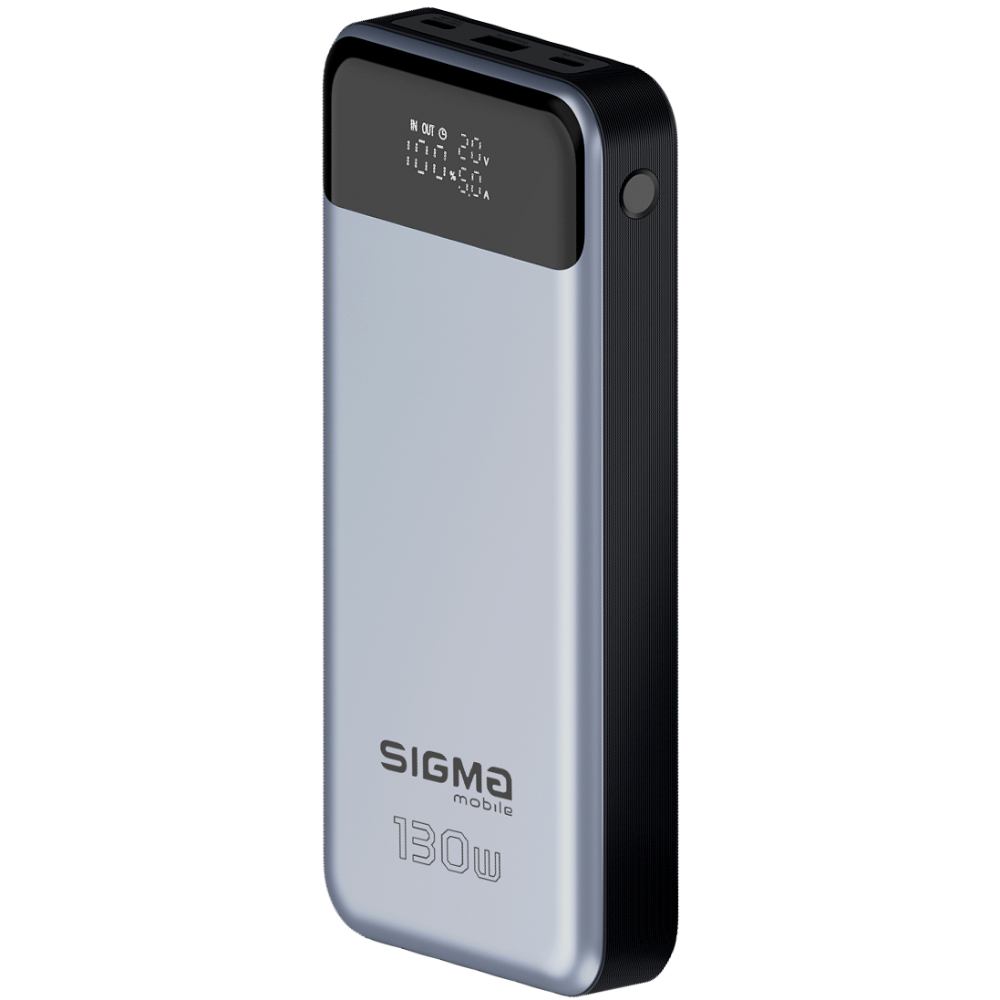 Powerbank SIGMA X-power SI30A7QLX 30000 mah 130W Silver (z4827798479117) Емкость 30000