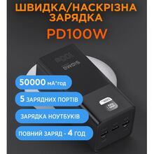 Powerbank SIGMA X-power SI50A6QLX 50000 mah 100W Black (4827798741313)