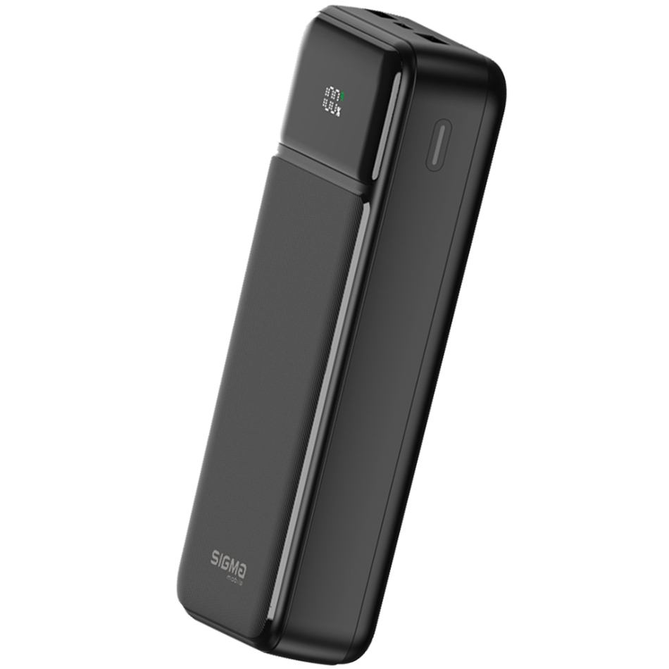 Powerbank SIGMA X-power SI20A4QL 20000 mah 20W Black (4827798799710) Входной разъем USB Type-C