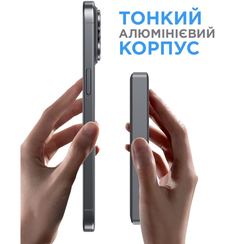 Фото Powerbank SIGMA X-power SI10A7QL-MAG 10000 mah 20W Grey (4827798955116)