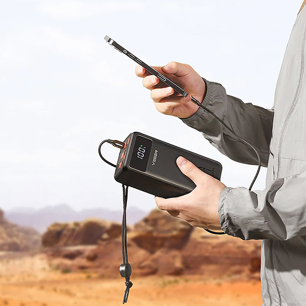 Внешний вид Powerbank VEGER 50000mAh (W5001.black)