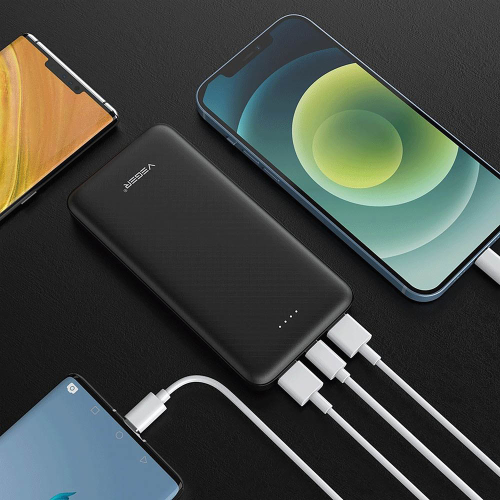 Powerbank VEGER 10000mAh (W1065.black) Входной разъем micro-USB, USB Type-C