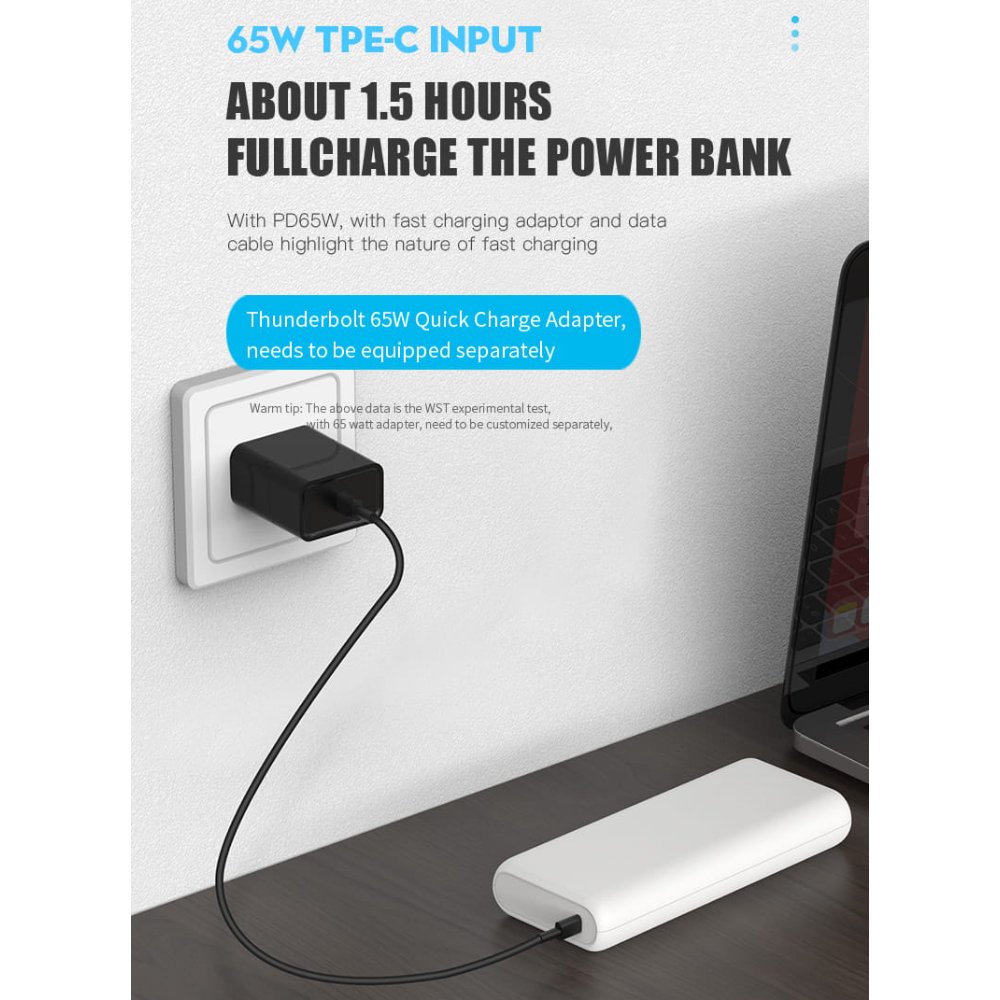 Изображение Powerbank PLATINET 20000 mAh Black (PMPB20DL202B)