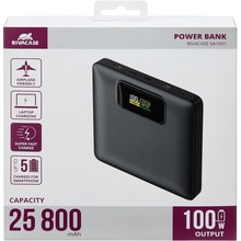 Powerbank RIVACASE RIVAPOWER VA1091 25800mAh 100W Black
