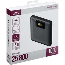 Powerbank RIVACASE RIVAPOWER VA1091 25800mAh 100W Black