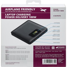 Powerbank RIVACASE RIVAPOWER VA1091 25800mAh 100W Black