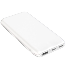 Powerbank PLATINET 10000mAh 3,7V 37Wh 12W 2x USB-C 1x USB-A WHITE (PMPB1010W)