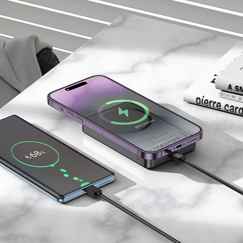 Внешний вид Powerbank HOCO Q34 Clever 10000 mAh Metal Gray (715107)