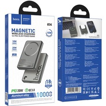 Powerbank HOCO Q34 Clever 10000 mAh Metal Gray (715107)