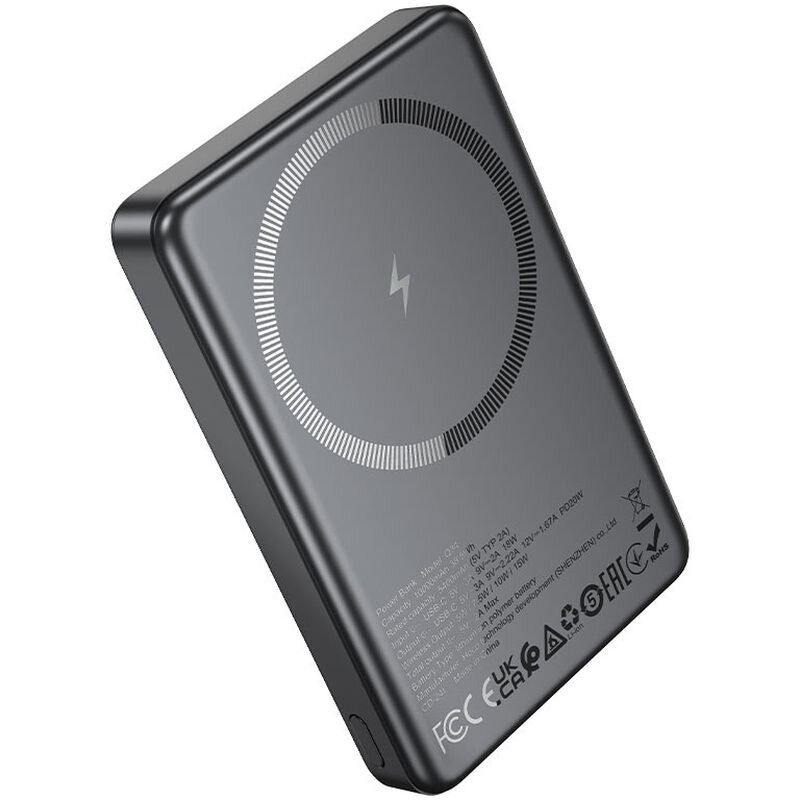 Powerbank HOCO Q34 Clever 10000 mAh Metal Gray (715107) Торговая марка HOCO