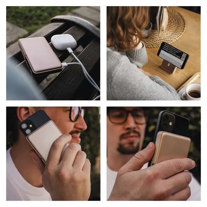 Фото 19 Powerbank EMOS B0552RG MagSafe 10 000 mAh Rosegold (B0552RG)