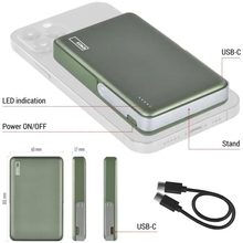 Powerbank EMOS B0552AG MagSafe 10 000 mAh Green (B0552AG)