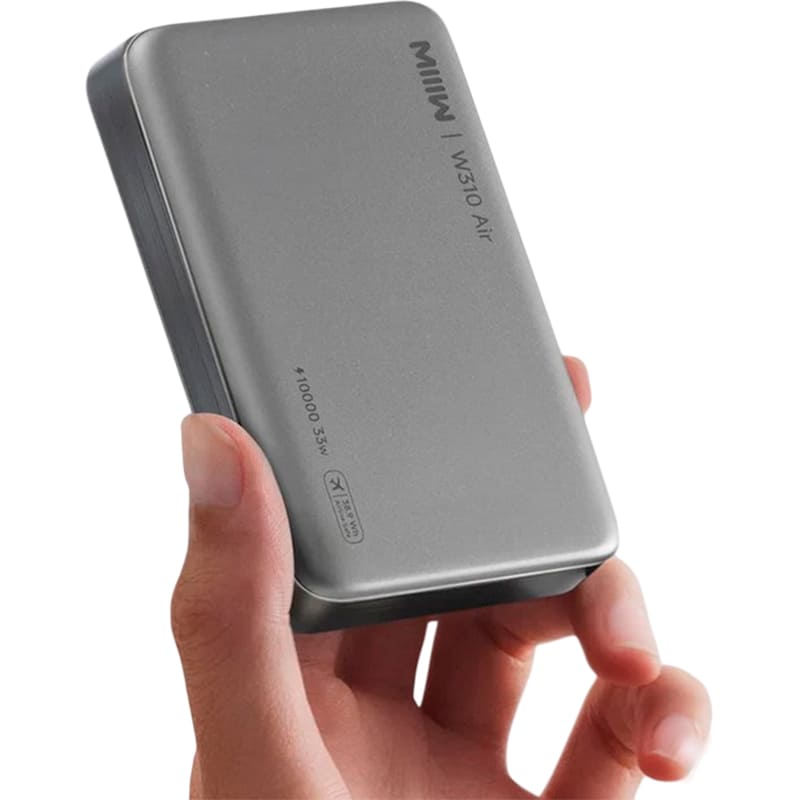 Powerbank MIIIW W310 Air 10000mAh 33W Silver (iPB1007s) Ємність 10000