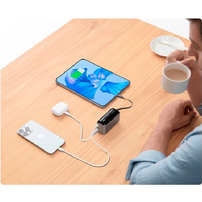 Powerbank MIIIW M310 Pro 5500mAh 45W Titanium Silver Gray (iPB1045) Вхідний роз'єм USB Type-C