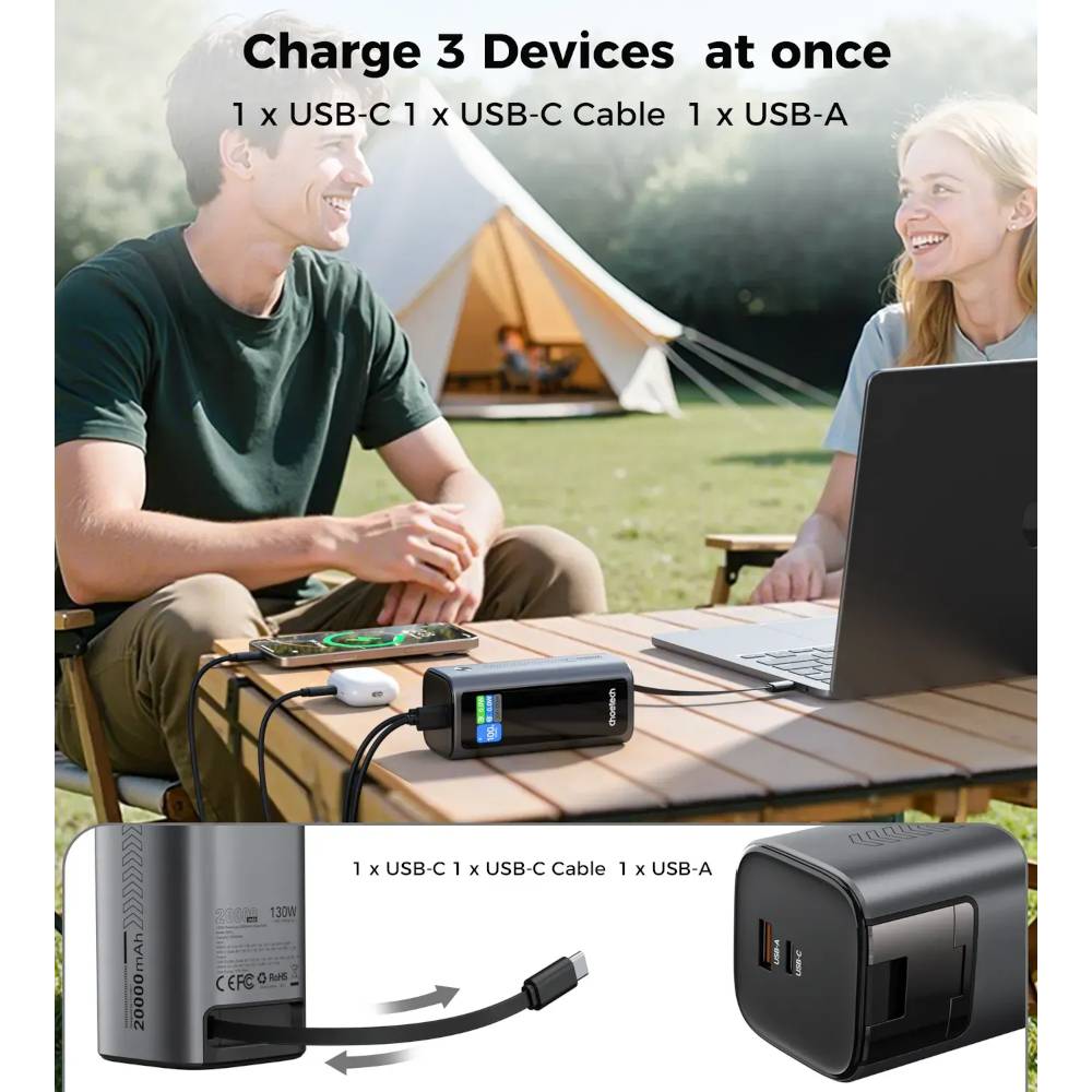 Заказать Powerbank CHOETECH 20000mAh TFT B815C