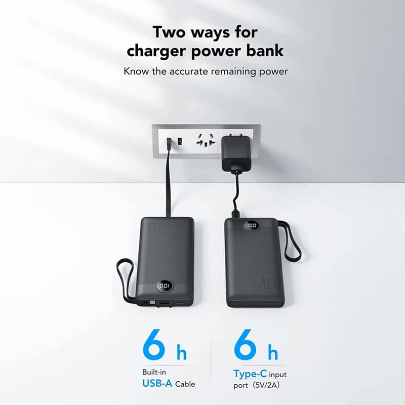 Powerbank VEGER C10 10000mAh 10.5W Black (1283126526848) Торгова марка VEGER