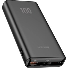 Powerbank VEGER T100 W2032C-100 20000mAh 100W Black (6970453555461)