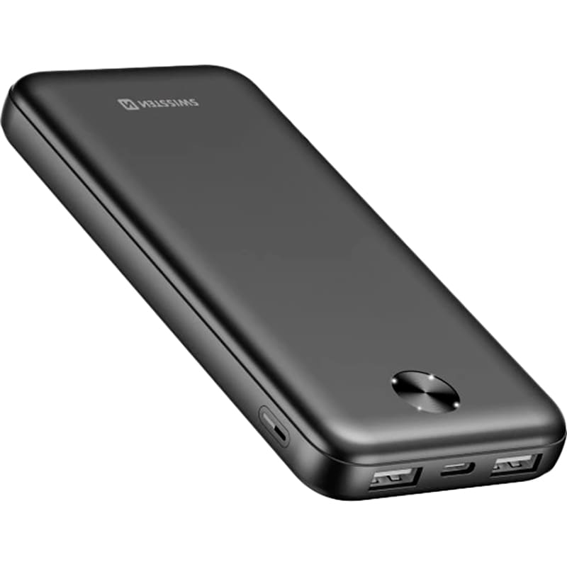 Powerbank SWISSTEN POWER BANK Worx Pro 10000mAh 10.5W Black (8595217490642)