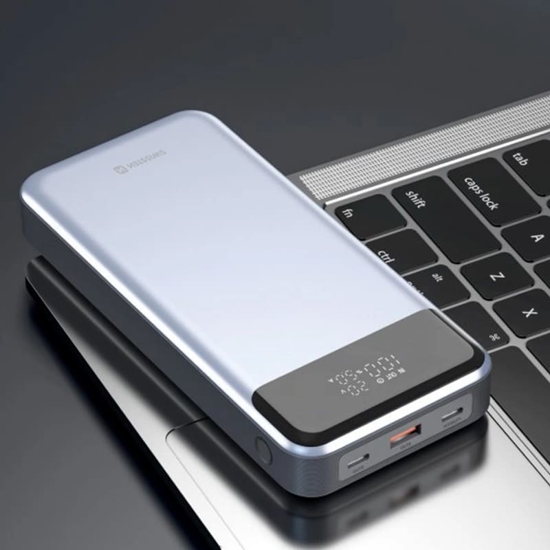 Powerbank SWISSTEN POWER BANK For Laptop 30000mAh 133W Grey (8595217484016) Вхідний роз'єм USB Type-C