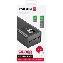 Powerbank SWISSTEN POWER LINE BANK For Laptop 50000mAh 100W Black (8595217481282)