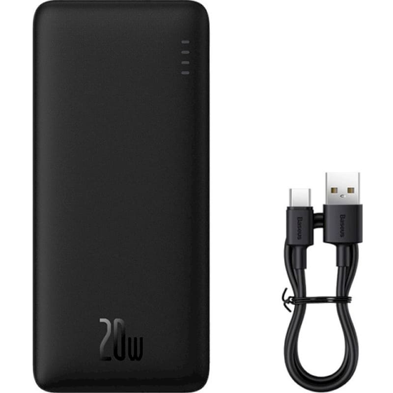 Powerbank BASEUS Airpow 30000mAh 20W Black (PPQD090101) Вхідний роз'єм micro-USB, USB Type-C