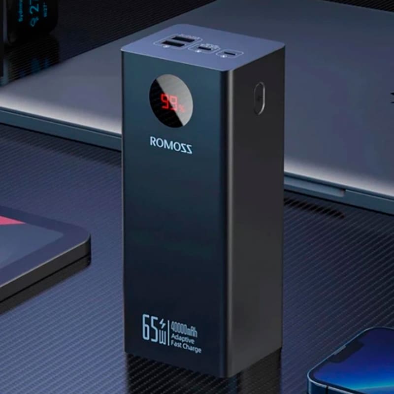 Зовнішній вигляд Powerbank ROMOSS PEA40S Pro 40000mAh 65W Black (PEA40-382-2131H)