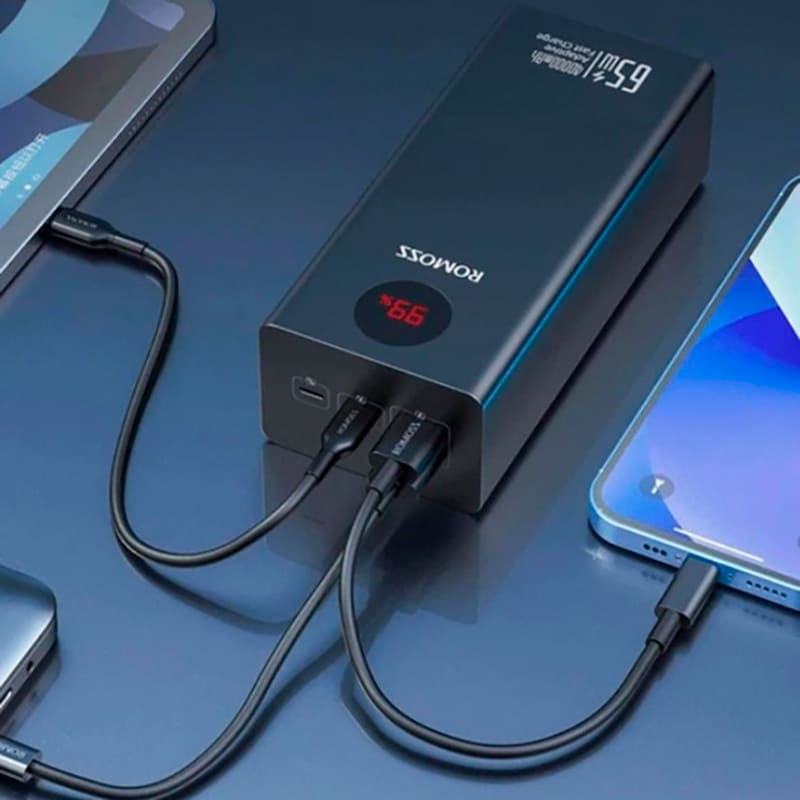 Фото Powerbank ROMOSS PEA40S Pro 40000mAh 65W Black (PEA40-382-2131H)